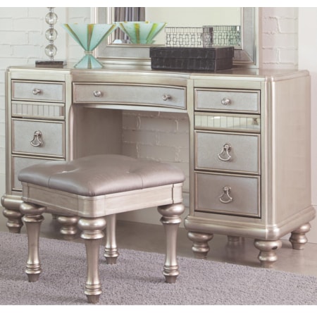 Vanity Desk with 7 Drawers