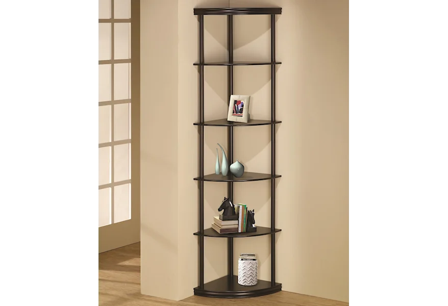 Bookcases Corner Bookshelf by Coaster at Furniture Discount Warehouse TM