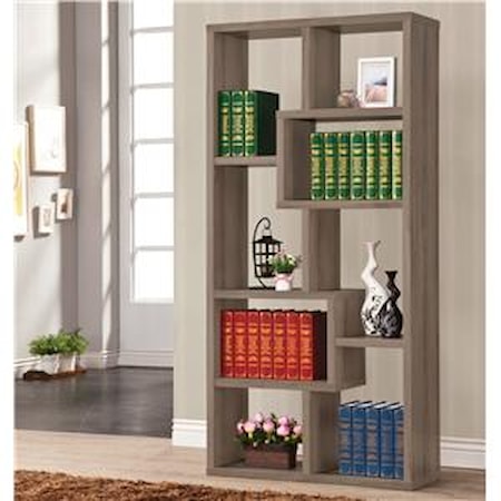 Bookcase, Weathered Grey 