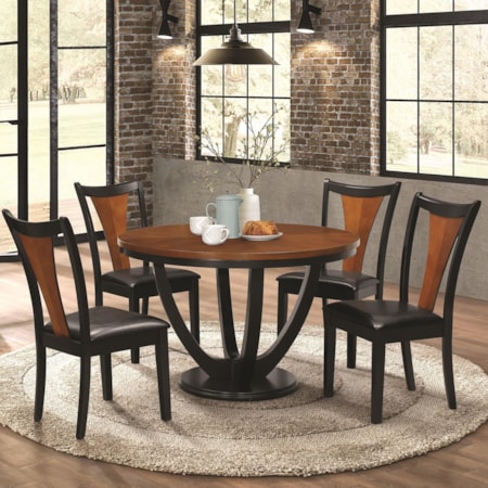 5 Piece Table and Chair Set
