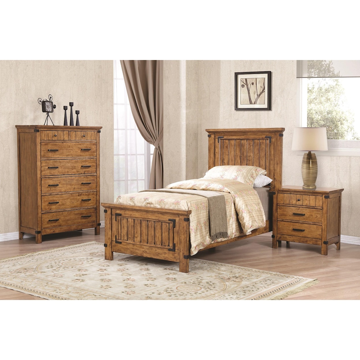 Coaster Brenner Twin Panel Bed