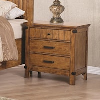 3 Drawer Night Stand with Felt-Lined Drawer