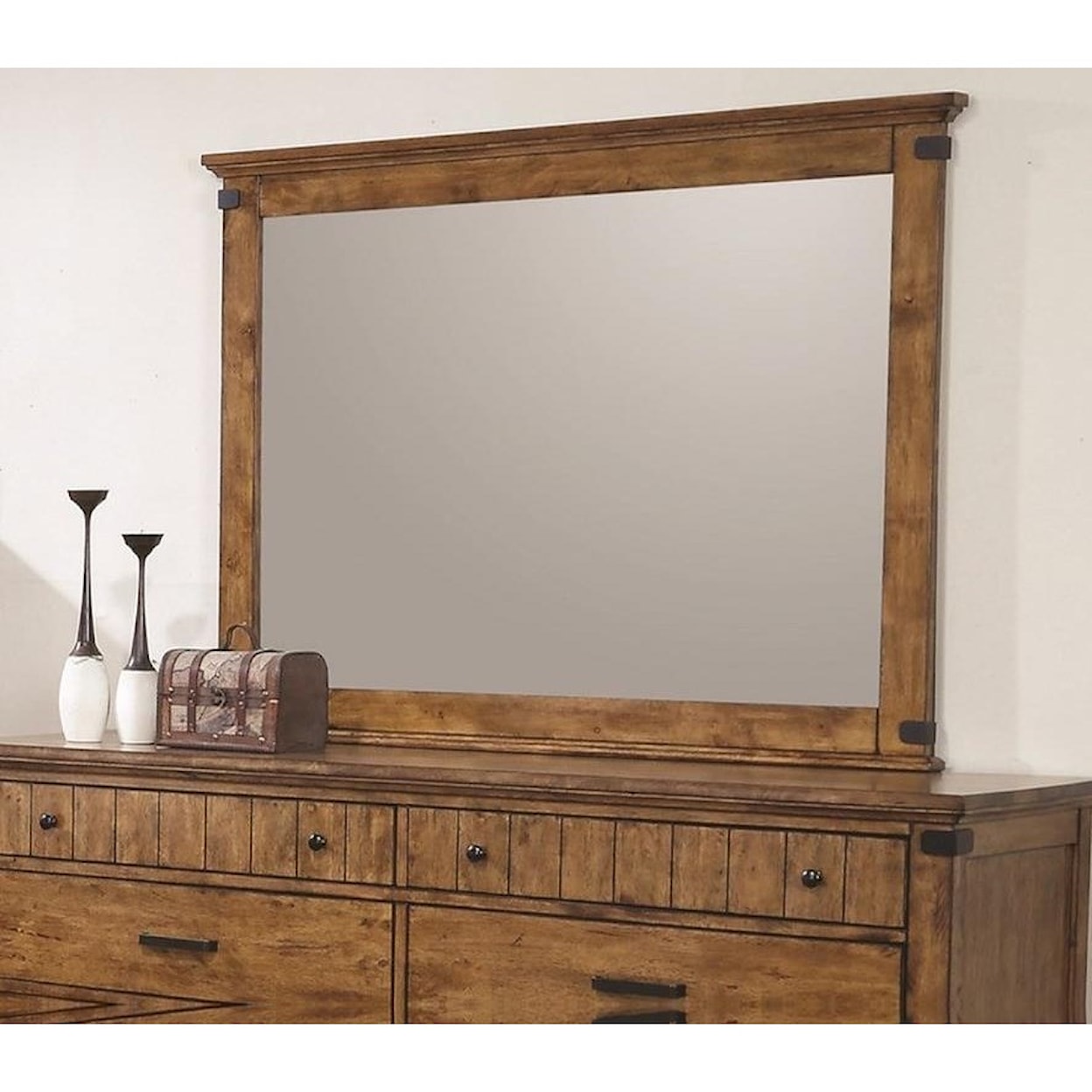 Coaster Brenner Mirror with Wood Frame