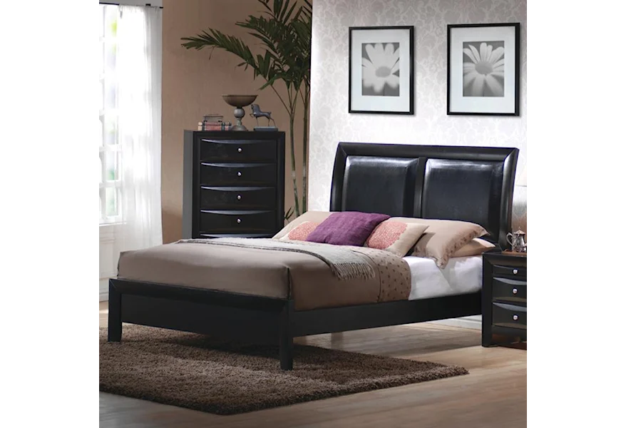 Briana King Platform Bed by Coaster at Z & R Furniture