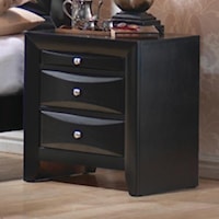 2 Drawer Nightstand with Tray