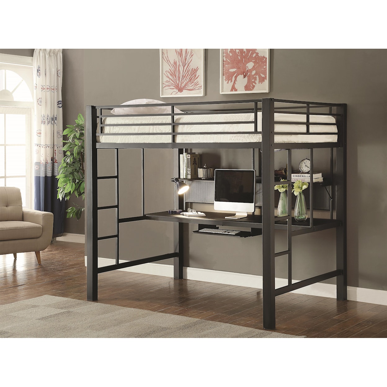 Coaster Bunks Workstation Loft Bed