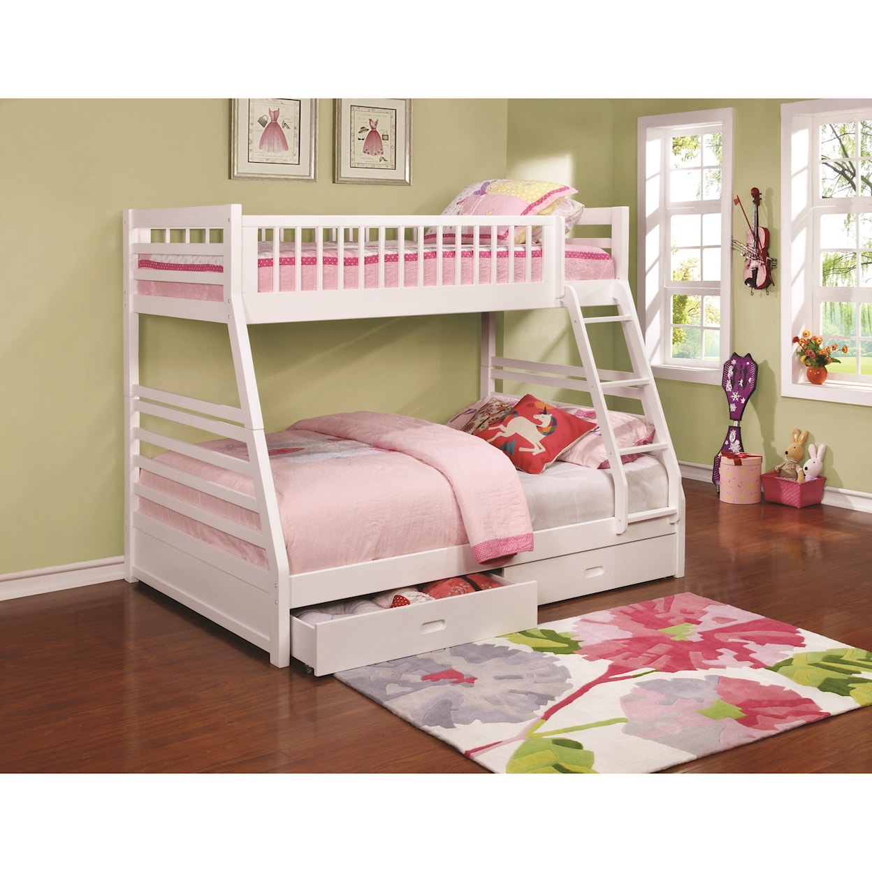 Michael Alan CSR Select Bunks Twin over Full Bunk Bed