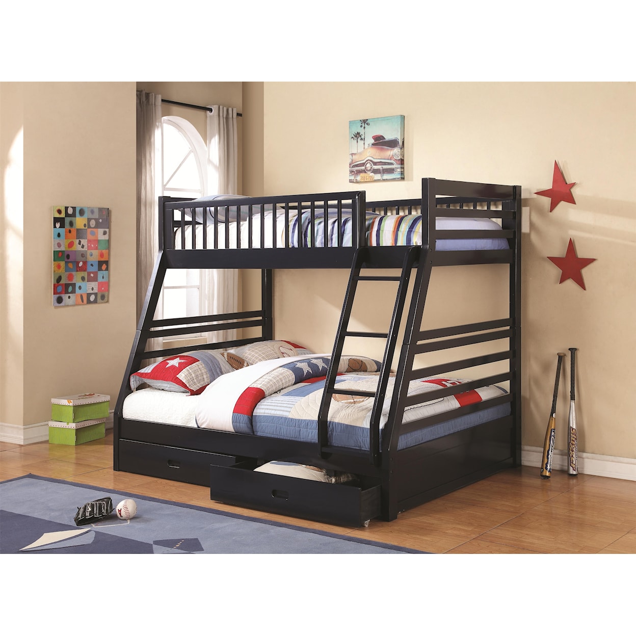 Coaster Bunks Twin over Full Bunk Bed