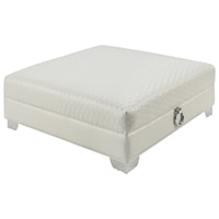 Large Ottoman With Quilted Top