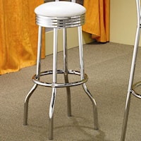 Chrome Plated Soda Fountain Bar Stool