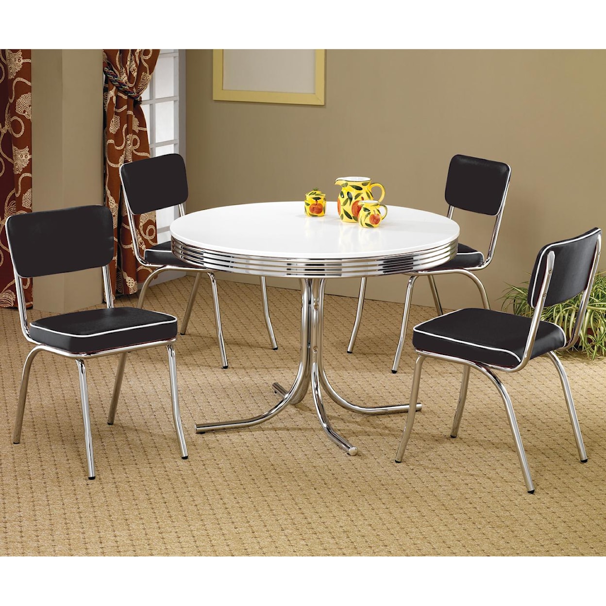 Coaster Cleveland 5pc Dining Room Group
