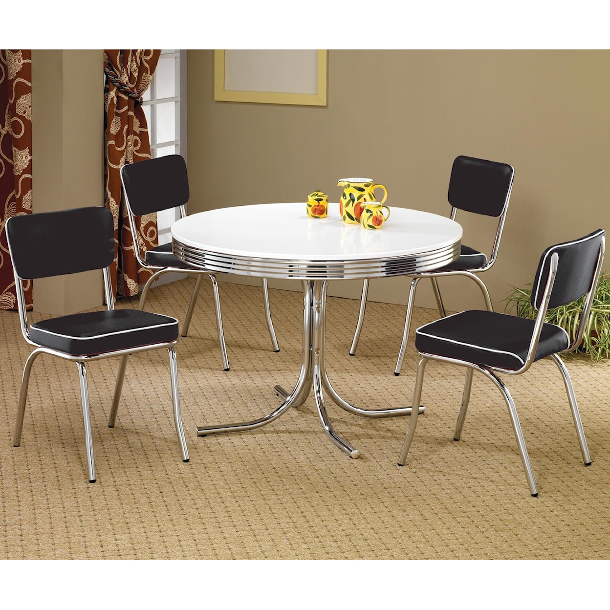 Coaster Cleveland Round Dining Table