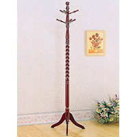Coat Rack with Twisted Post