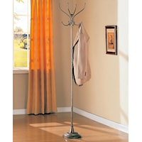 Metallic Finish Coat Rack