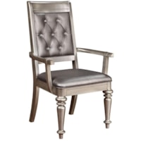 Upholstered Arm Chair with Tufted Back