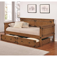Rustic Daybed with Trundle