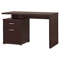 Contemporary Desk with Cabinet