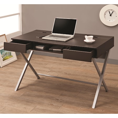 Connect-It Desk (Cappuccino)
