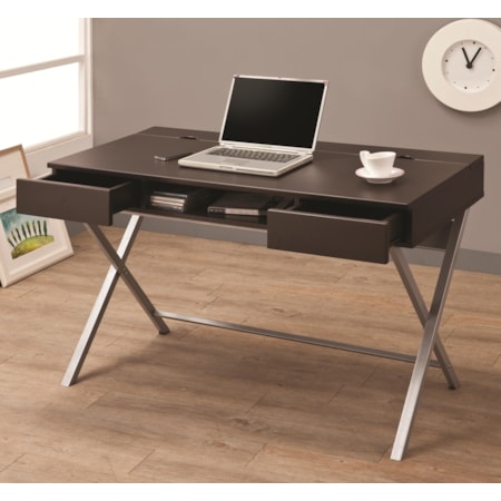 Connect-It Desk (Cappuccino)