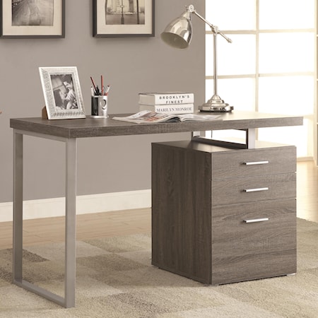 WEATHERED GREY OFFICE DESK |