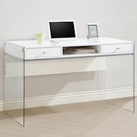Modern Computer Desk with Glass Sides