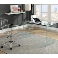 Contemporary Glass Desk 