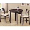 Coaster Dinettes 3 Piece Table & Chair Set