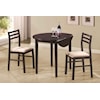 Coaster Dinettes CAPPUCCINO 3 PC DROPLEAF DINETTE |