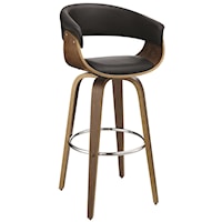Contemporary Upholstered Bar Stool