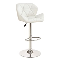 Adjustable Stool w/ Chrome Base