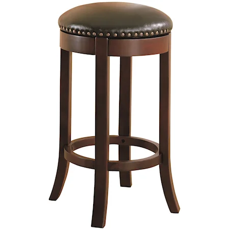 29" Swivel Bar Stool with Upholstered Seat