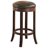 29" Swivel Bar Stool with Upholstered Seat