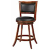 Coaster Furniture Dining Chairs and Bar Stools 24" Swivel Bar Stool with Upholstered Seat