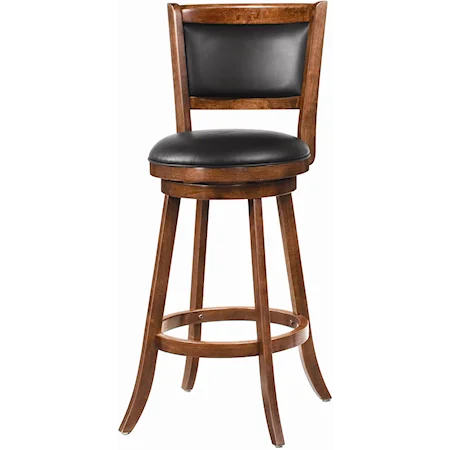 29" Swivel Bar Stool with Upholstered Seat