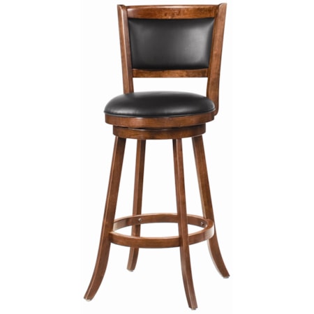 29" Swivel Bar Stool with Upholstered Seat
