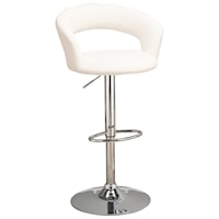 29" Upholstered Bar Chair with Adjustable Height