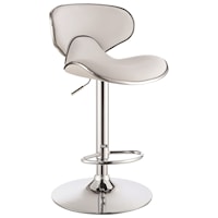 Adjustable Height Contemporary Bar Stool with Swivel Seat