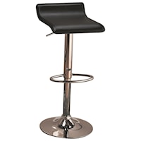 29" Upholstered Bar Chair with Adjustable Height