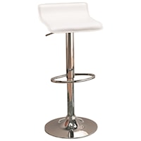 29" Upholstered Bar Chair with Adjustable Height