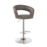 29" Upholstered Bar Chair with Adjustable Height