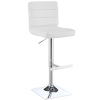 Adjustable Upholstered Bar Stool