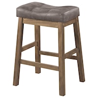 Rustic Backless Counter Height Stool