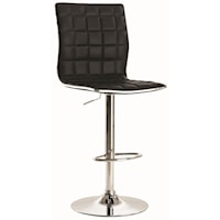 Adjustable Waffle Bar Stool with Footrest