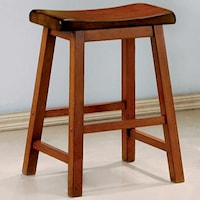 24" Wooden Bar Stool