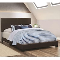 BROWN BYCAST QUEEN BED |