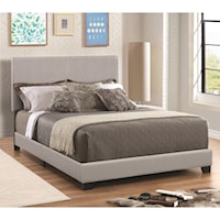 Leatherette Upholstered California King Bed