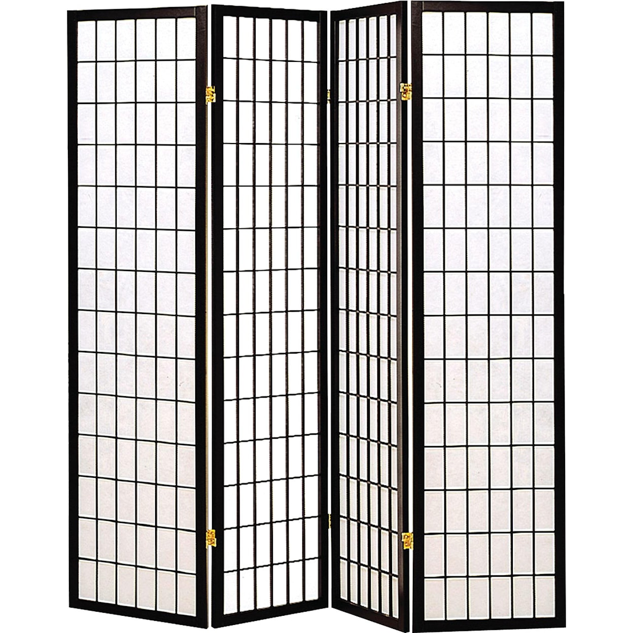 Coaster Folding Screens BLACK 4 PANEL ROOM DIVIDER | SCREEN