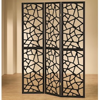 Intricate Mosaic Folding Screen