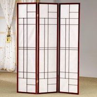 Three Panel Folding Floor Screen