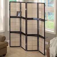 CAPPUCCINO 4 PANEL DRESSING | SCREEN W/ SHELF